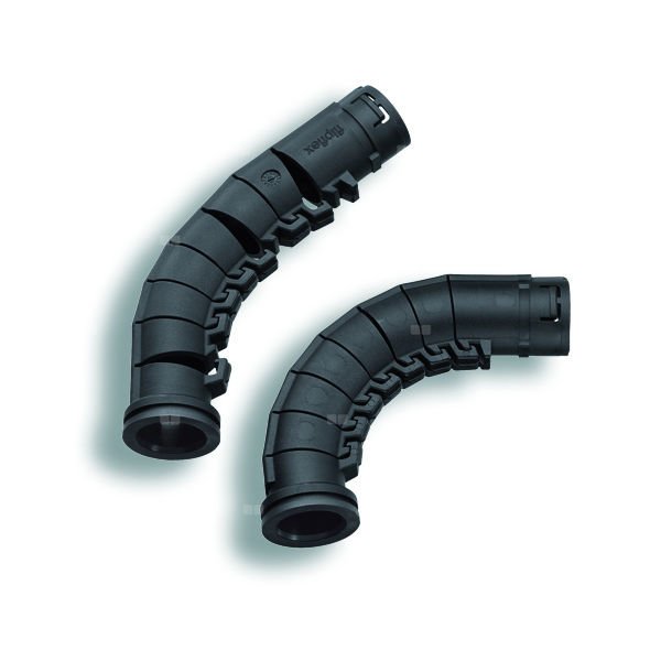 Kolanko do rur z tworzywa do podłączenia w ścianie 90'